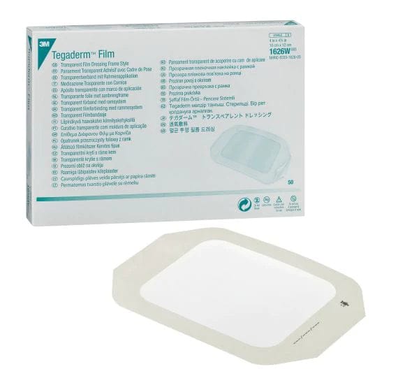 3M Healthcare Sterile Film Dressings Central I.V. & Wound Transparent Dressing (window out) / 10cm x 12cm 3M Tegaderm Transparent Dressings