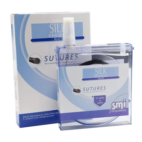 SMI Sutures 4-0 Silk Suture 100m Cassette