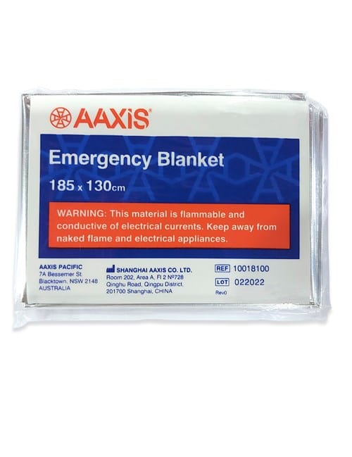 SM Trauma Blanket 185cm x 130cm Aaxis Accident Blanket