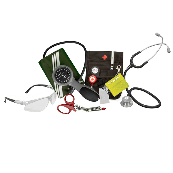 Medshop Paramedic Kits ACU Student Paramedic Kit 3 Black Spirit Stethoscope Palm Style Sphyg