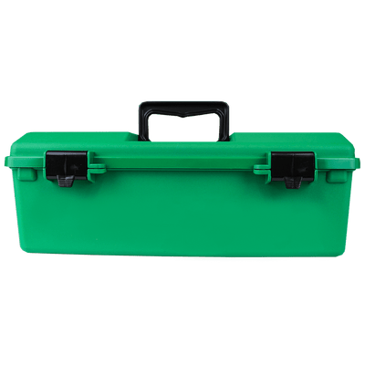 Aero Healthcare Metal Cases Cabinets AEROCASE Green Plastic Tacklebox with 1 Liftout Tray 23 x 40 x 14.5cm