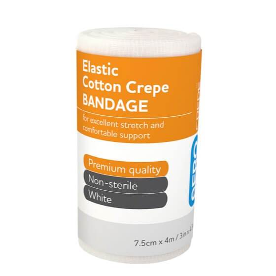 Aero Healthcare Crepe Bandages 10cm x 4m Aerocrepe Cotton Crepe Bandage