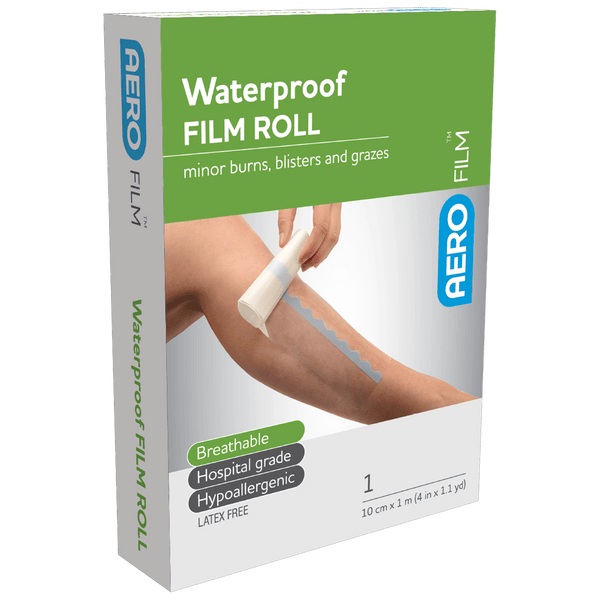 Aero Healthcare Waterproof Dressings AEROFILM Waterproof Film Roll 10cm x 1M