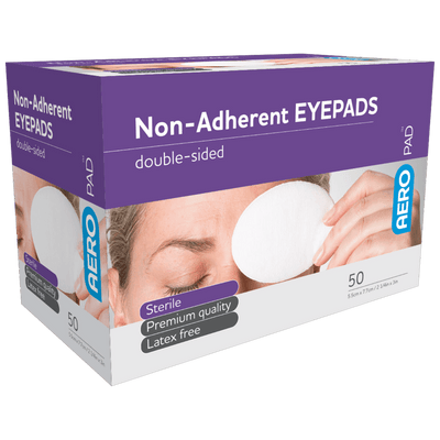 Aero Healthcare Wound Dressings AEROPAD Non-Adherent Eye Pads 5.5cm x 7.7cm