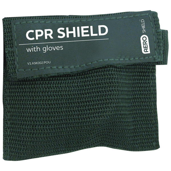 Aero Healthcare Personal Protection AEROSHIELD Key Ring CPR Face Shield + Gloves
