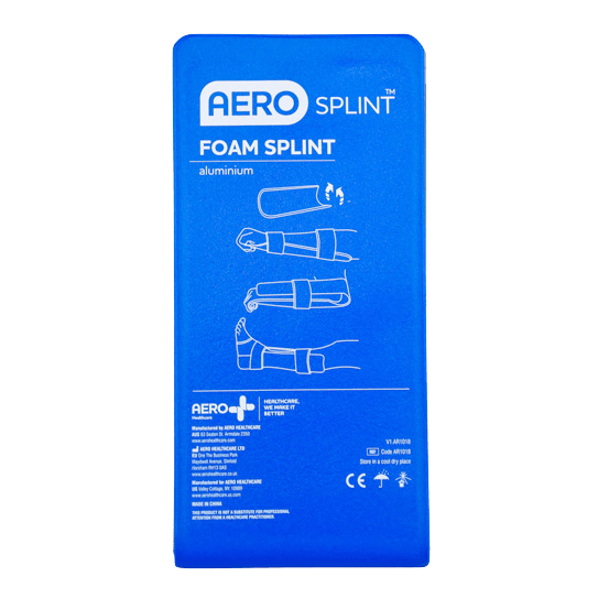 Aero Healthcare Splints Large Folded 90 x 11cm AEROSPLINT Aluminium Foam Immobilisation Splints