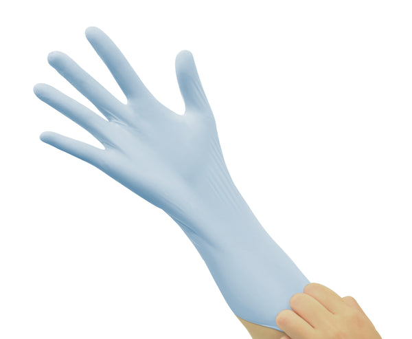 Allcare Nitrile Gloves Small / Blue / Powder Free Alllcare Nitrile Long Cuff Gloves