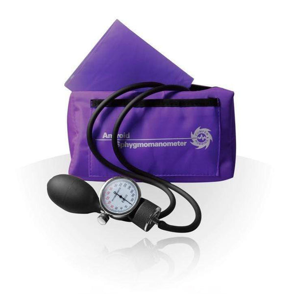 Medshop Hand Held Sphygmomanometers Purple Aneroid Sphygmomanometer