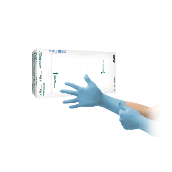 Ansell Sterile Gloves Small Ansell MICRO-TOUCH Nitrile Sterile Gloves
