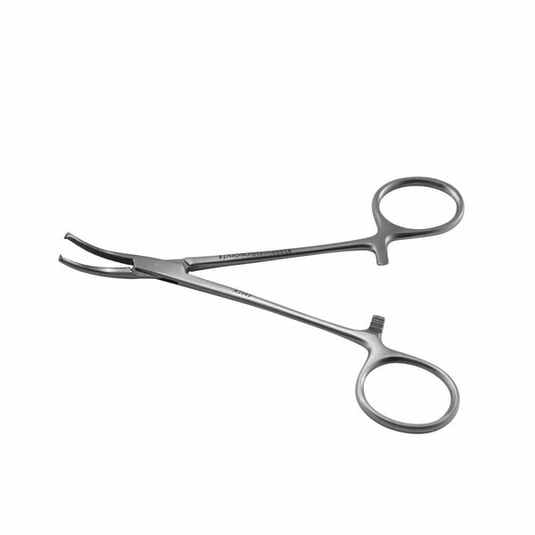 Armo Forceps 12.5cm / Curved / 1x2 Teeth Armo Halsted Mosquito Forceps