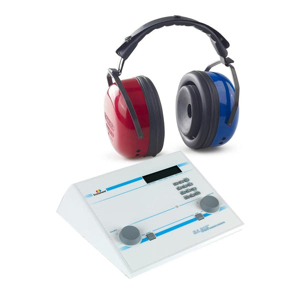 Auditdata Audiometer With Headset DD45/AUDIOCUPS Auditdata Entomed SA202 Screening Audiometer