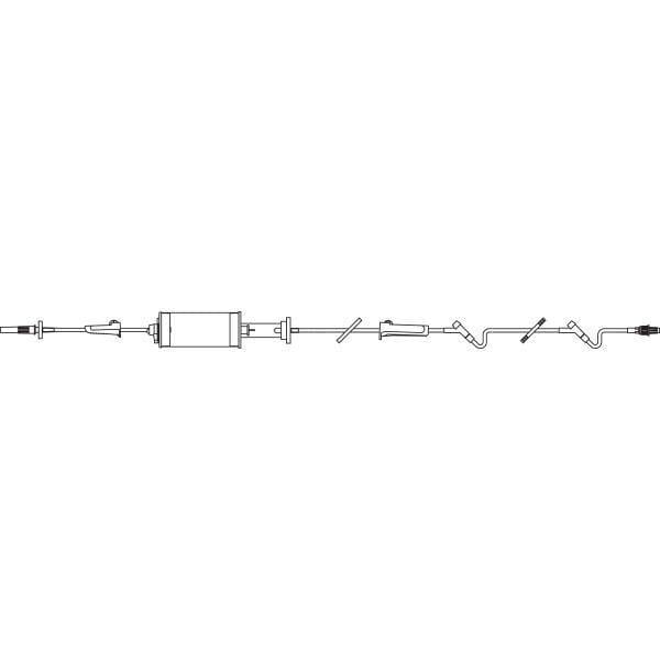 Baxter Baxter IV Giving Set Buretrol Solution 60dpmL - 3 Injection Sites