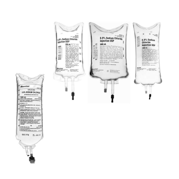 Baxter Sodium Chloride IV Solution 1000ml / 0.18% / 4% Baxter Sodium Chloride & Glucose Intravenous IV Infusion Solution