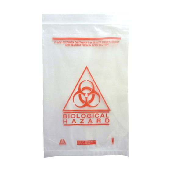 Aero Healthcare Specimens Biohazard Clinical Waste Bag 255 x 160mm