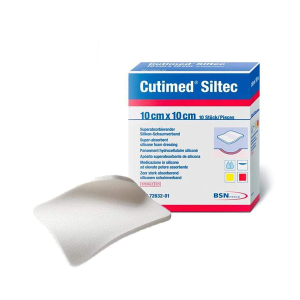 BSN Medical Exuding Wound Dressings 10cm x 10cm / Sterile BSN Medical Cutimed Siltec