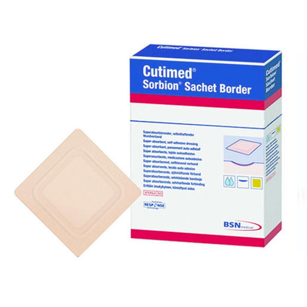 BSN Medical Exuding Wound Dressings 10cm x 10cm / Sterile BSN Medical Cutimed Sorbion Sachet Border