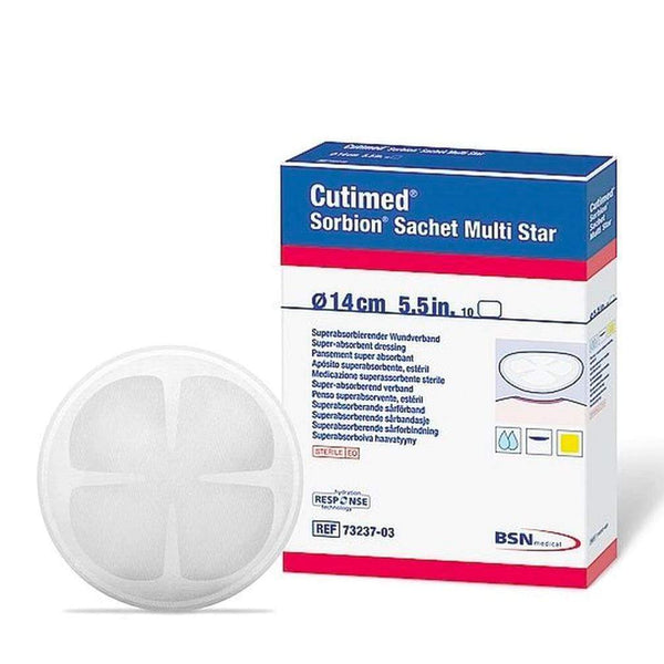 BSN Medical Exudate Management 14cm / Sterile BSN Medical Cutimed Sorbion Sachet Multi Star