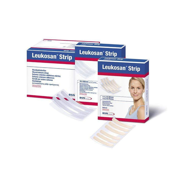 BSN Medical Skin Closures & Adhesives 12mm x 100mm / Sterile / White BSN Medical Leukosan Strips