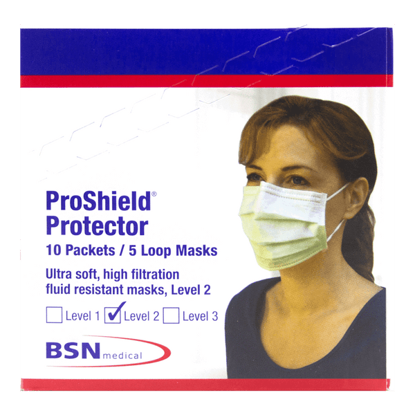 BSN Medical Face Masks Protector Mask / Earloop Mask / Level 2 Non Fluid Resistant BSN Medical Proshield Masks