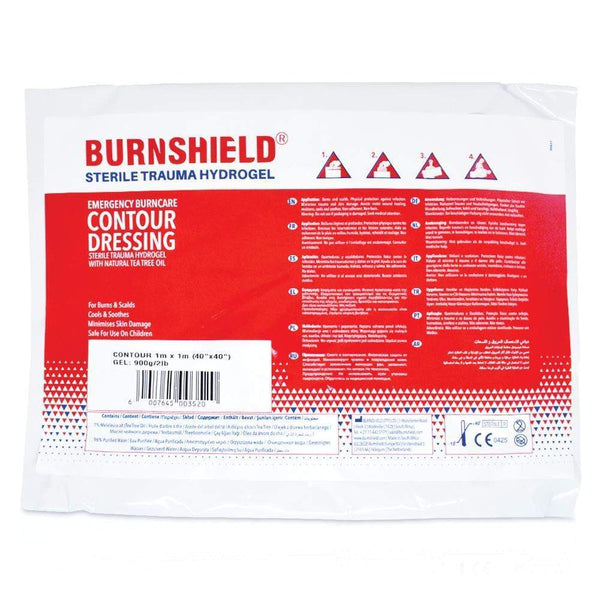 Burnshield Burns Treatment 2 x (1x1m) / Nylon Bag / Sterile BURNSHIELD Contour Dressing
