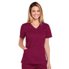 Cherokee Scrubs Top 2XL Cherokee Core Stretch 4710 Scrubs Top Womens V-Neck Wine