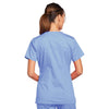 Cherokee Scrubs Top Cherokee Core Stretch 4727 Scrubs Top Womens V-Neck Ceil Blue