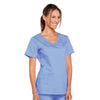 Cherokee Scrubs Top Cherokee Core Stretch 4727 Scrubs Top Womens V-Neck Ceil Blue