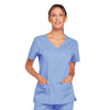 Cherokee Core Stretch 4727 Scrubs Top Womens V-Neck Ceil Blue