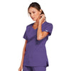 Cherokee Scrubs Top Cherokee Core Stretch 4727 Scrubs Top Womens V-Neck Grape