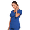 Cherokee Scrubs Top Cherokee Core Stretch 4727 Scrubs Top Womens V-Neck Royal