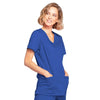 Cherokee Scrubs Top Cherokee Core Stretch 4728 Scrubs Top Womens Mock Wrap Galaxy Blue