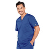 Cherokee Scrubs Top Cherokee Core Stretch 4743 Scrubs Top Mens V-Neck Galaxy Blue