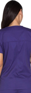 Cherokee Scrubs Top Cherokee Core Stretch WW630 Scrubs Top Womens V-Neck Grape