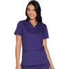 Cherokee Scrubs Top 2XL Cherokee Core Stretch WW630 Scrubs Top Womens V-Neck Grape