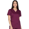 Cherokee Scrubs Top Cherokee Core Stretch WW630 Scrubs Top Womens V-Neck Wine