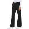 Cherokee Scrubs Pants Cherokee Flexibles 1031 Scrubs Pants Womens Mid Rise Knit Waist Pull-On Black