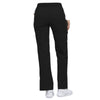 Cherokee Scrubs Pants Cherokee Flexibles 2085 Scrubs Pants Womens Mid Rise Knit Waist Pull-On Black