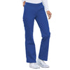 Cherokee Scrubs Pants Cherokee Flexibles 2085 Scrubs Pants Womens Mid Rise Knit Waist Pull-On Royal