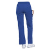 Cherokee Scrubs Pants Cherokee Flexibles 2085 Scrubs Pants Womens Mid Rise Knit Waist Pull-On Royal