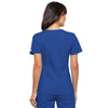 Cherokee Scrubs Top Cherokee Flexibles 2968 Scrubs Top Womens V-Neck Knit Panel Royal