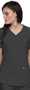 Cherokee Scrubs Top 3XL Cherokee Form CK840 Scrubs Top Women Pewter