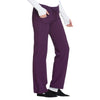 Cherokee Scrubs Pants Cherokee Infinity 1123A Scrubs Pants Womens Low Rise Straight Leg Drawstring Eggplant