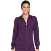 Cherokee Scrubs Jacket 2XL Cherokee Infinity 2391A Scrubs Jacket Womens Zip Front Warm-Up Eggplant