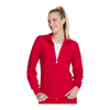 Cherokee Scrubs Jacket Cherokee Infinity 2391A Scrubs Jacket Womens Zip Front Warm-Up Red