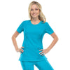 Cherokee Scrubs Top 2XL Cherokee Infinity 2624A Scrubs Top Womens Round Neck Turquoise