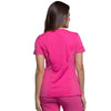 Cherokee Scrubs Top Cherokee Infinity 2625A Scrubs Top Womens Mock Wrap Carmine Pink