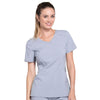 Cherokee Scrubs Top Cherokee Infinity 2625A Scrubs Top Womens Mock Wrap Grey