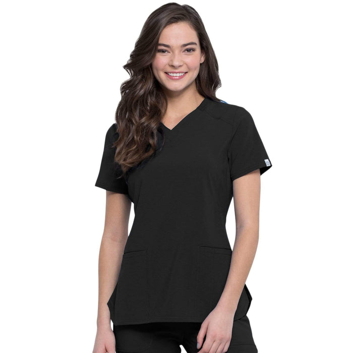 Cherokee Infinity CK865A Scrubs Top Women Black — Medshop Australia