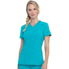 Cherokee Scrubs Top Cherokee Infinity CK865A Scrubs Top Women Teal Blue