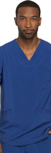 Cherokee Scrubs Top 2XL Cherokee Infinity CK900A Scrubs Top Mens V-Neck Galaxy Blue